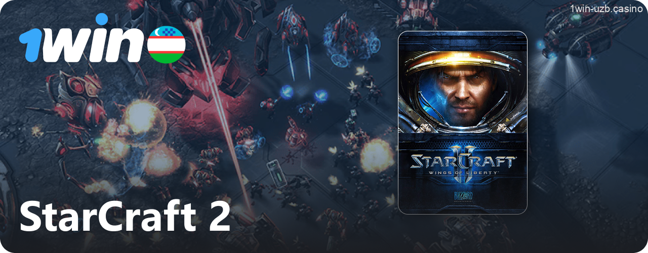 1Win StarCraft 2 uchun jonli garovlar