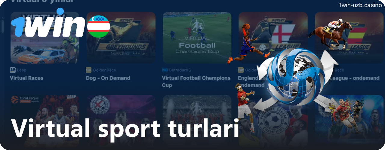 O'zbekistonliklar uchun 1Win-da virtual sport turlari va tikish imkoniyatlari