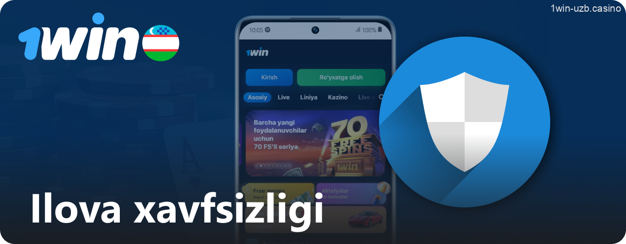 1Win ilovasining xavfsizlik darajasi va ma’lumot himoyasi