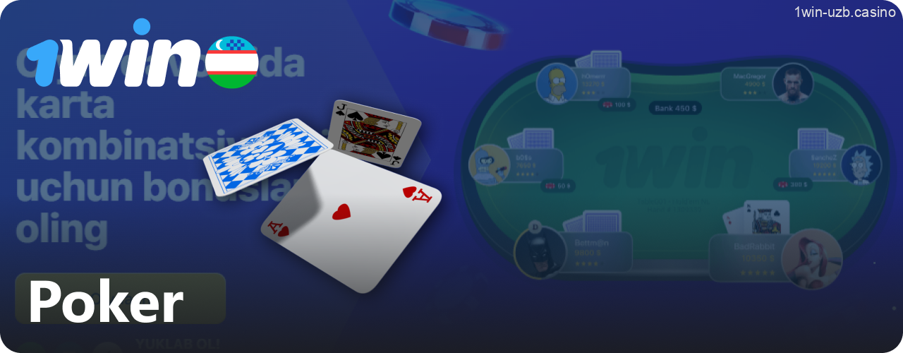 1Win poker xonasi