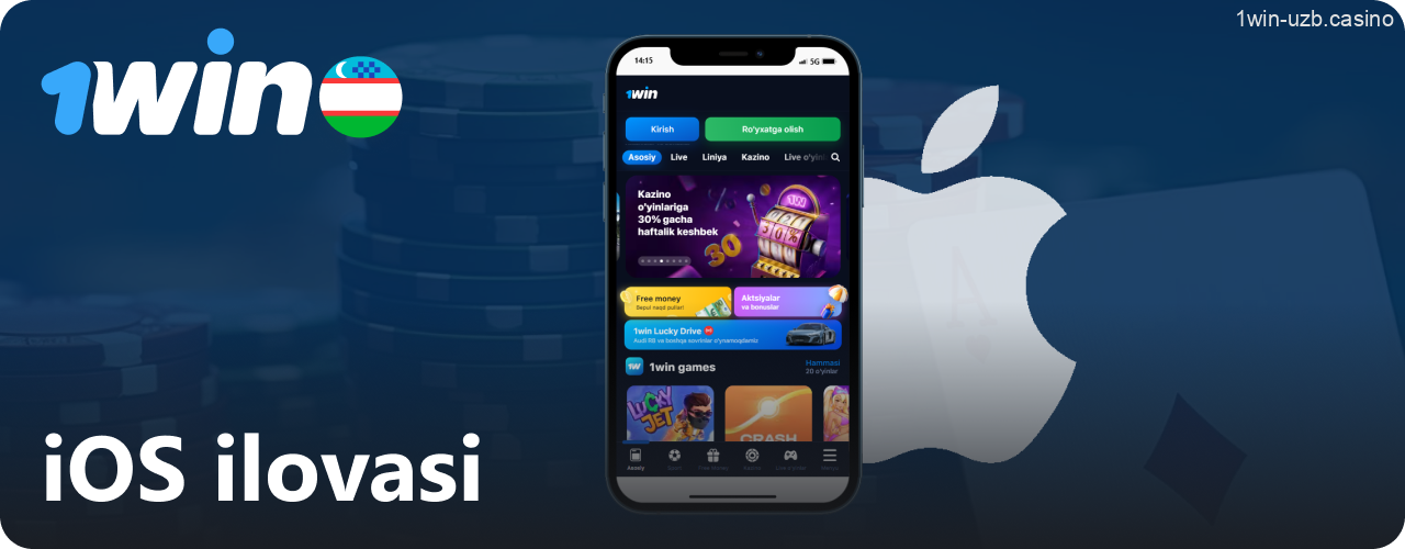 1Win iOS uchun mobil ilova