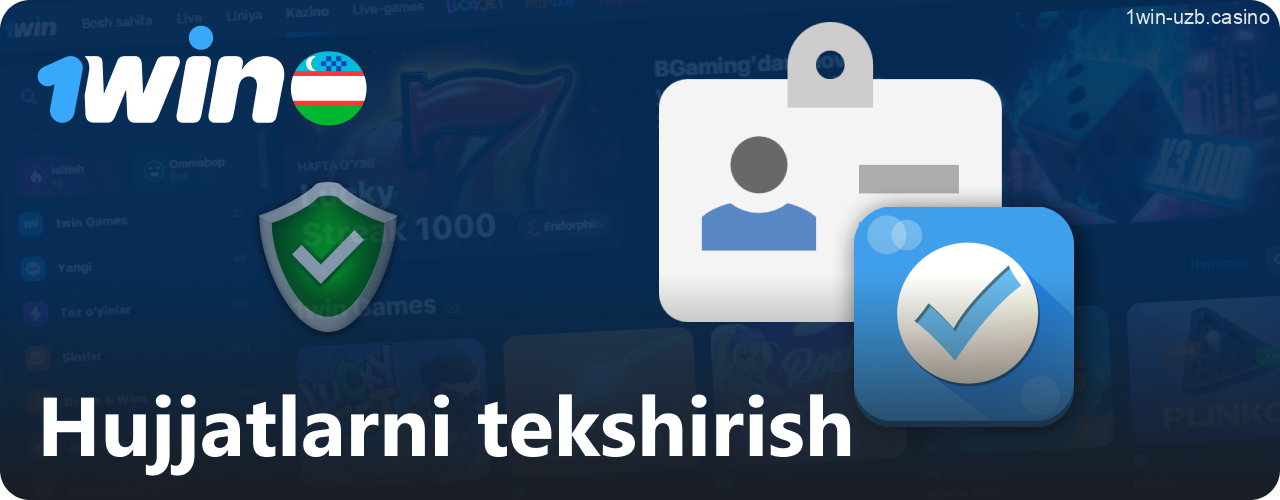 1Win da O‘zbekiston o‘yinchilari uchun tekshirish jarayoni