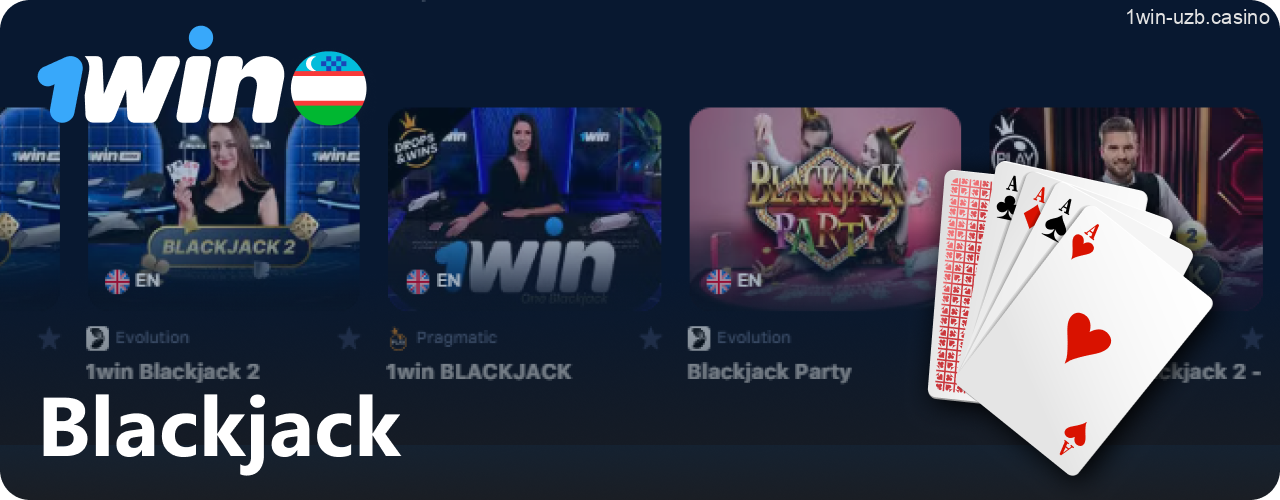1win jonli blackjack o'ynash imkoniyatlari