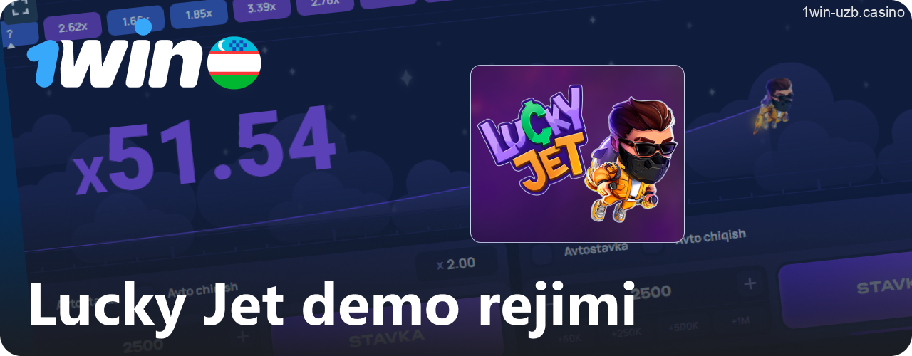 1Win Lucky Jet o'yinining ishlash algoritmi