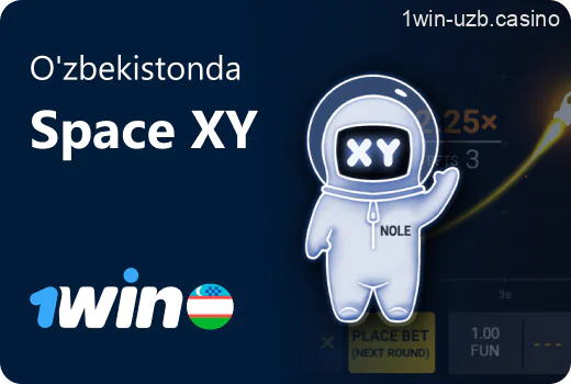 1Win platformasida Space XY o'yinini o'ynash uchun boshlang'ich ma'lumot