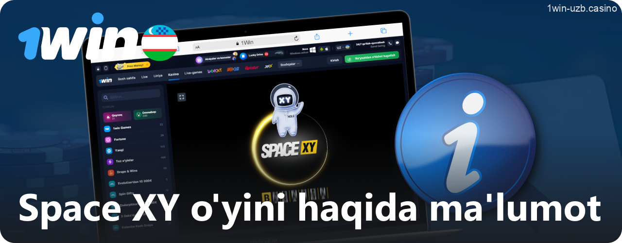 1Win da Space XY o'yinining qanday ishlashini bilib oling