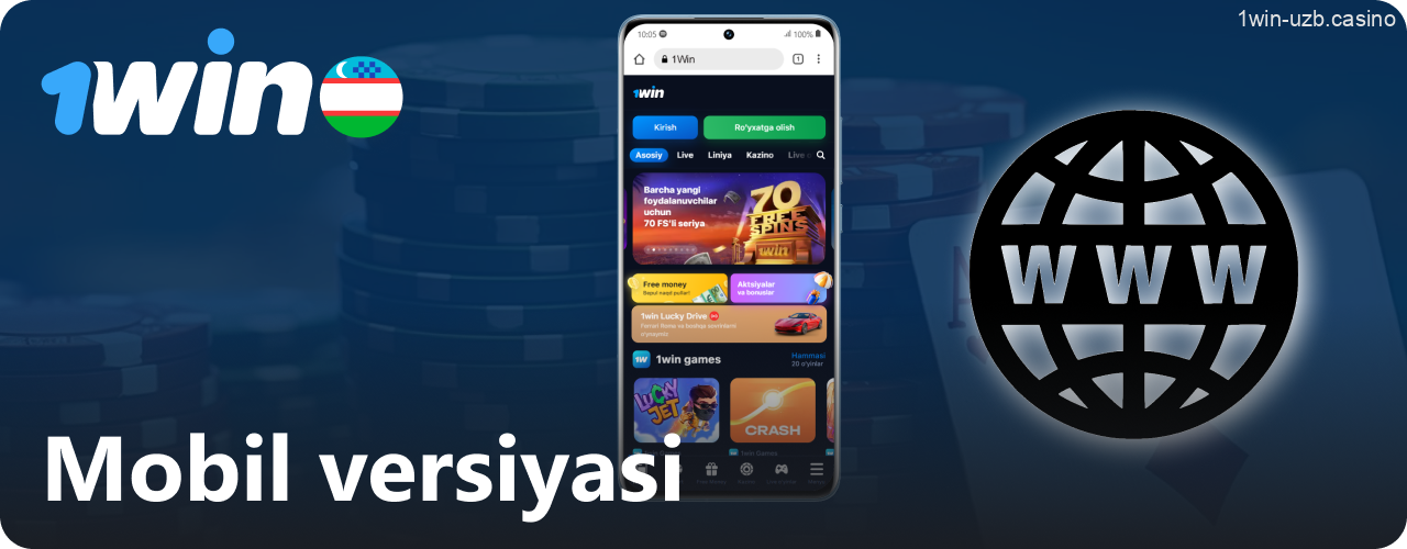 O'zbek futbolchilariga mos 1Win mobil versiyasi