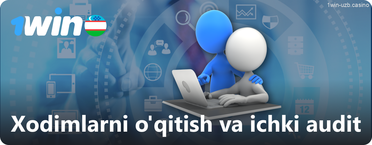 1Win xodimlarni o'qitish va audit jarayoni