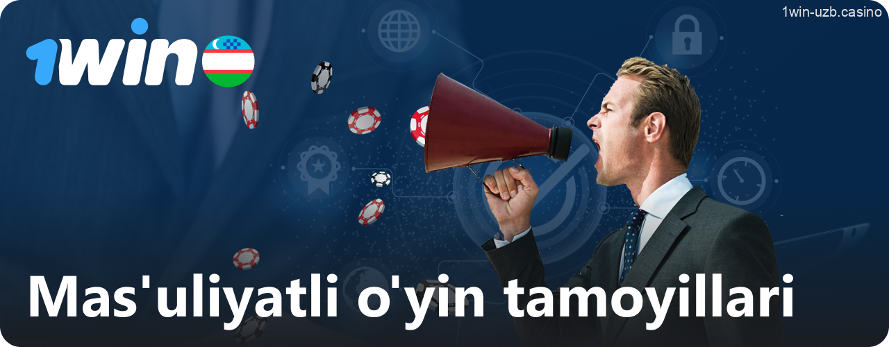 1Win mas'uliyatli o'yin va maxfiylik siyosatining tamoyillari