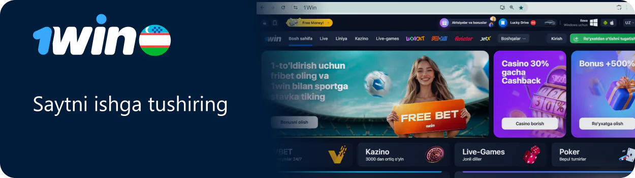 1Win saytini oching