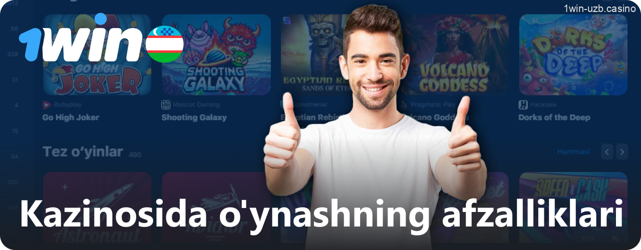 1win kazinosi orqali o'ynashning qulayliklari va imkoniyatlari