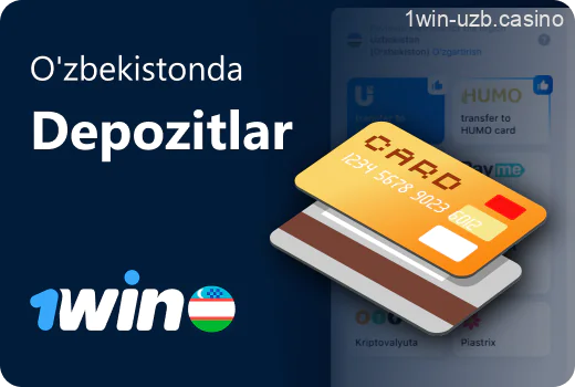 1win kazino hisobingizga depozit qo'yish