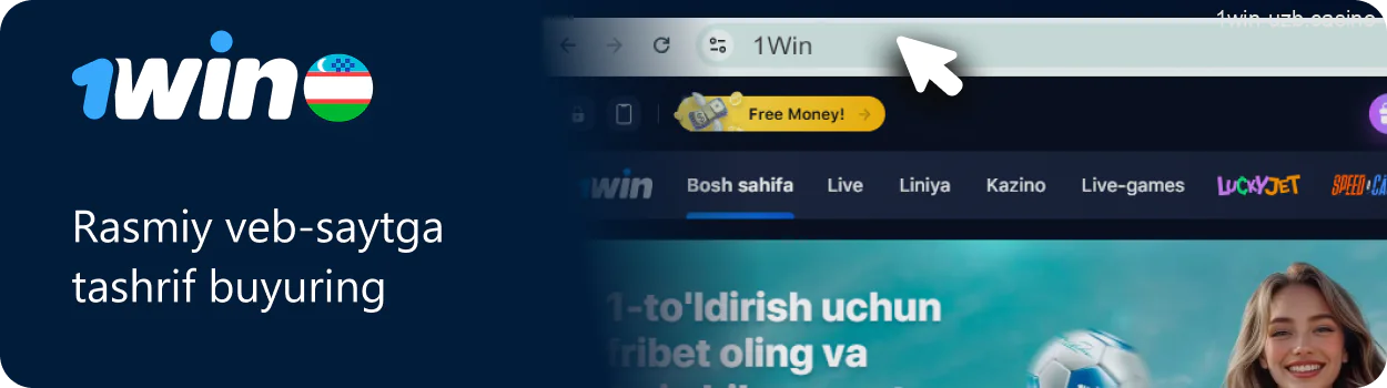 1win rasmiy saytiga kirish